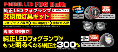 RACING GEAR 純正LEDフォグランプ 交換灯具ユニット（L1Bタイプ）