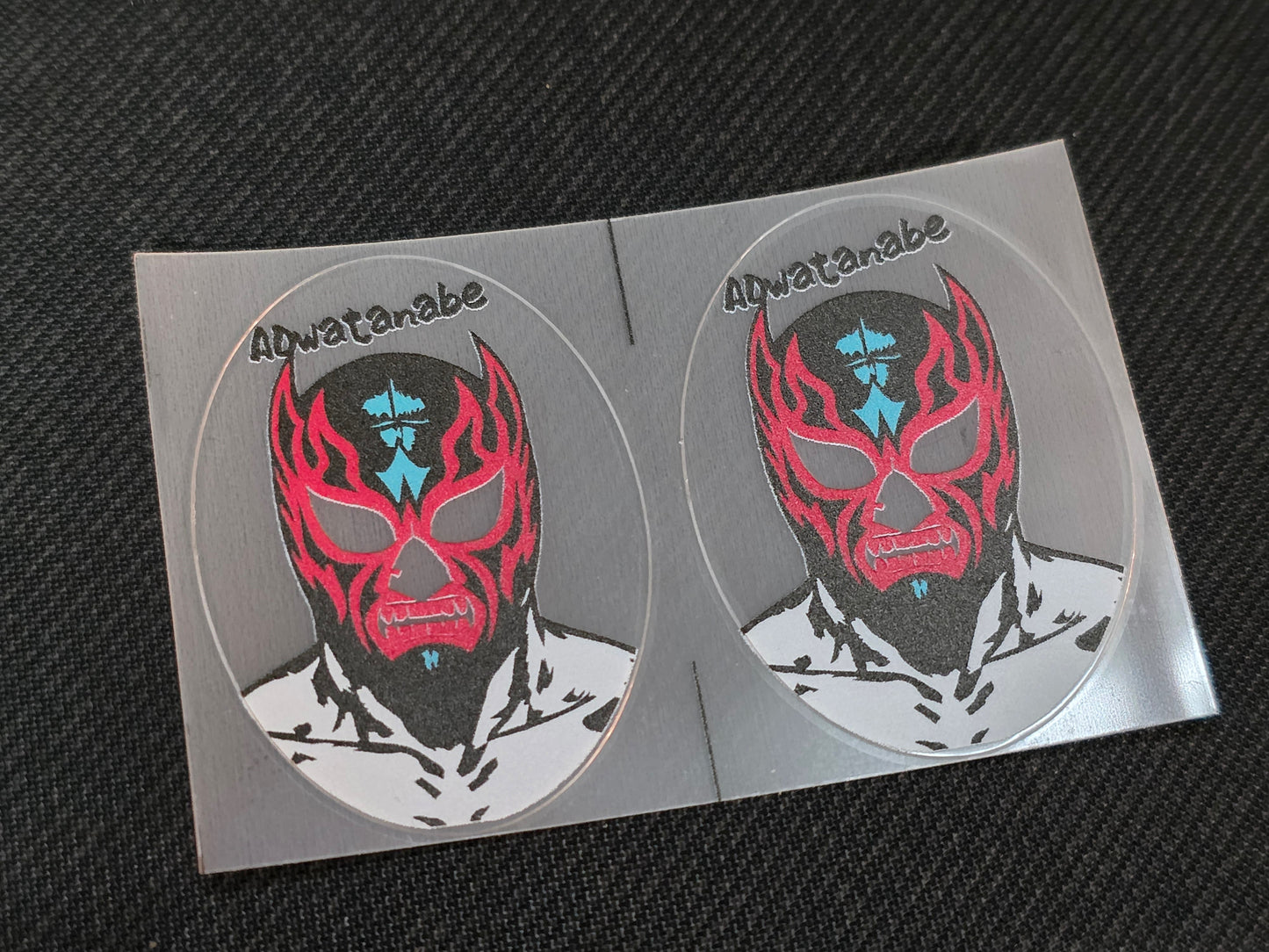 写真用 マスクマン変身ペッタリンシール（AD Watanabe オリジナル）