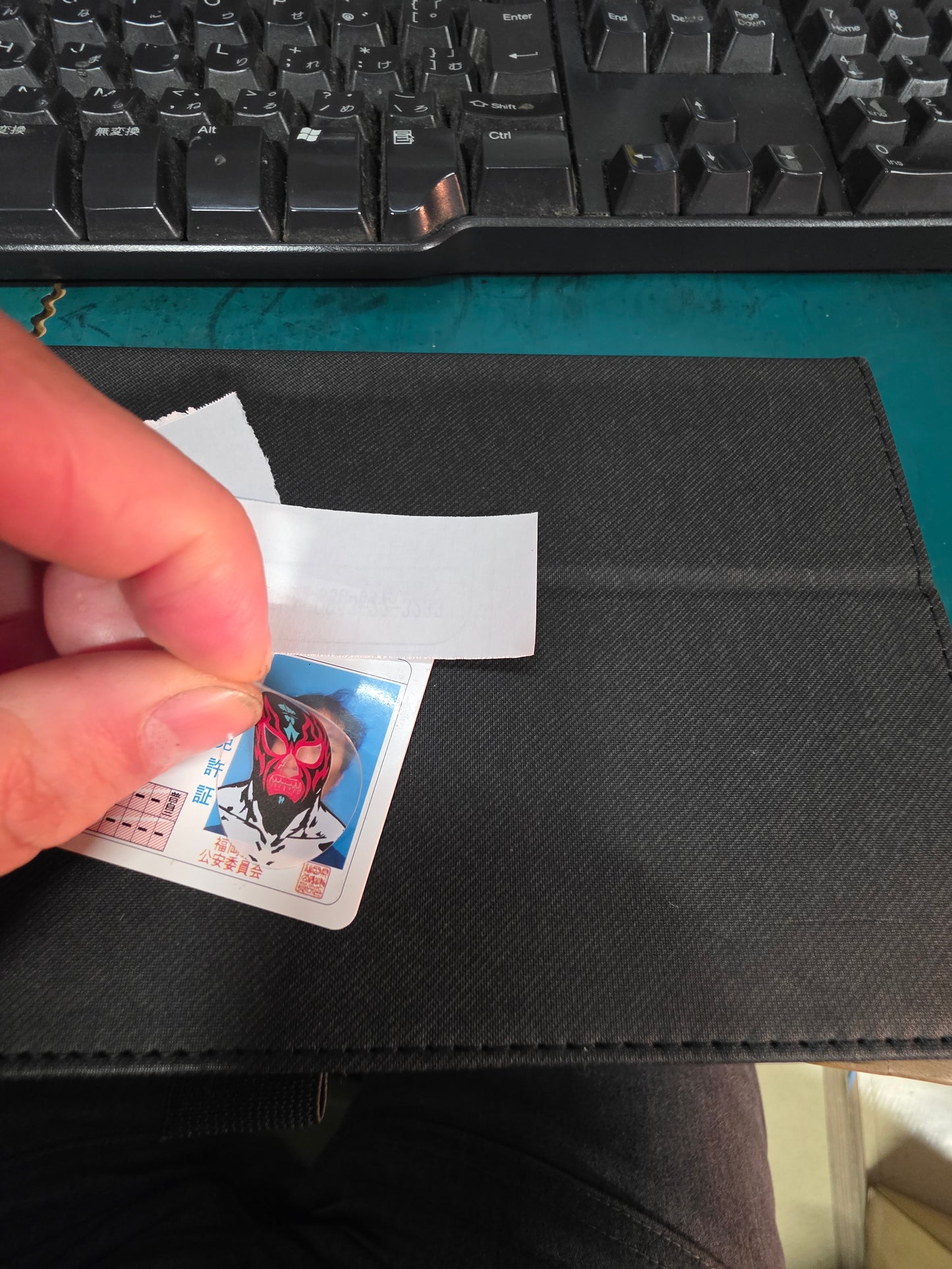 写真用 マスクマン変身ペッタリンシール（AD Watanabe オリジナル）