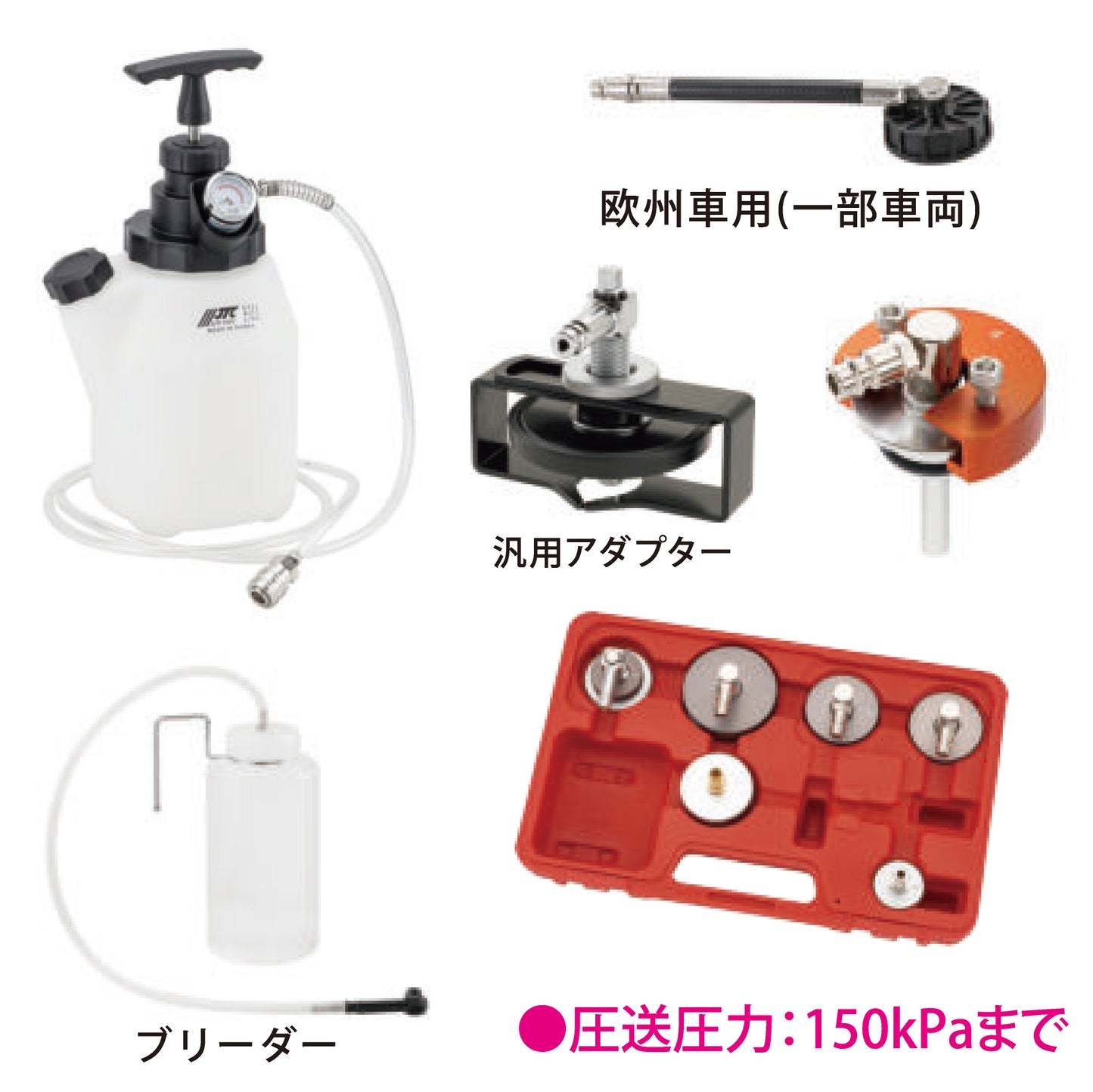 JTC6989JSET 加圧式ブレーキブリーダーフルセット