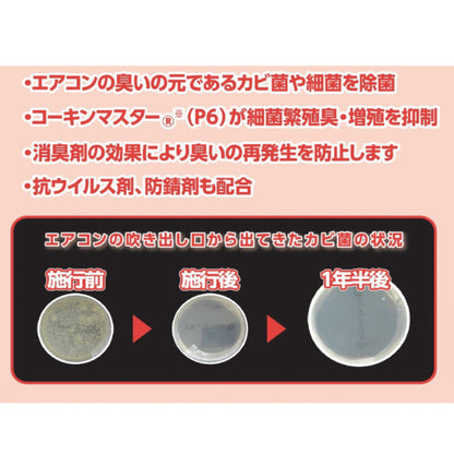 カーエアコンクリーナー NX203 ミストタイプ |カーエアコン内部洗浄用 イチネンケミカルズ