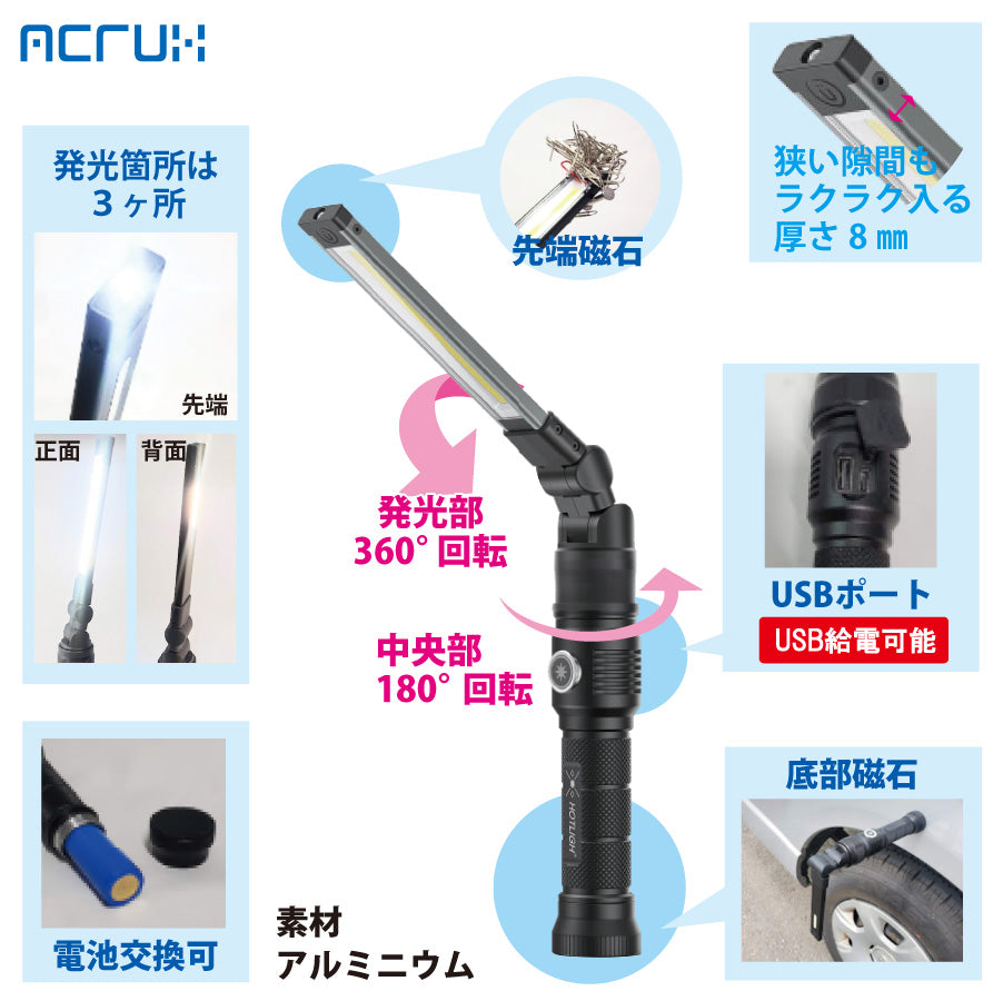 （ロータスクラブ用）高耐久多用途作業灯ZFブライト