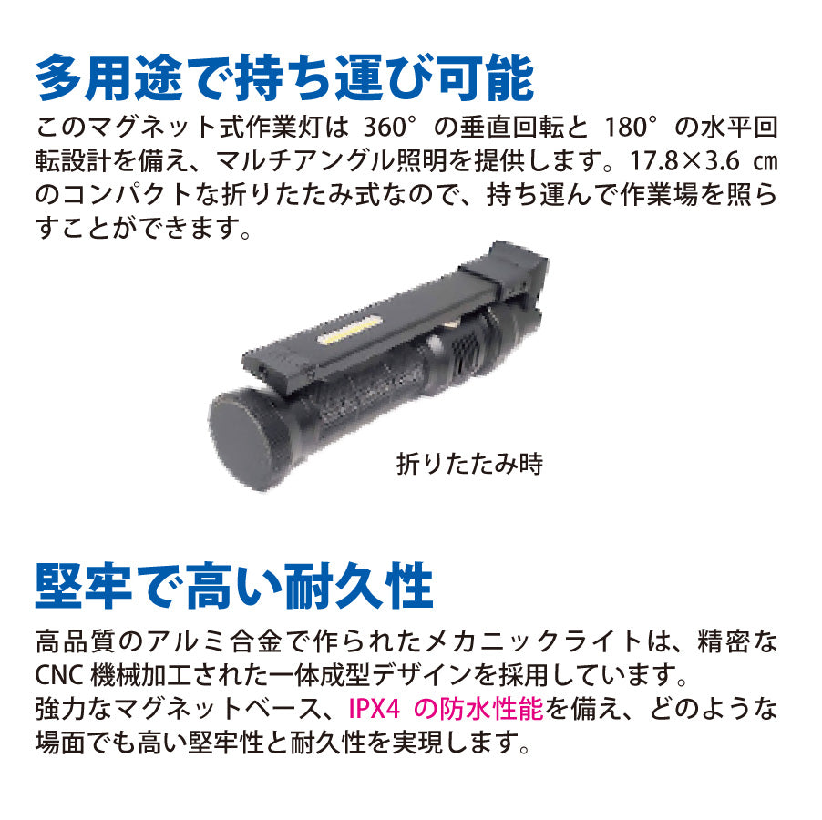 （ロータスクラブ用）高耐久多用途作業灯ZFブライト