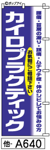 ふでのぼり カイロプラクティック(他-a640)幟 ノボリ 旗 筆書体を使用した一味違ったのぼり旗がお買得【送料込み】まとめ買いで格安